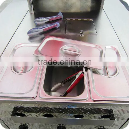 2013 Preferential Price 3 Wheels 1.1M Electric Mobile Small Hot Dog Trailer Cart XR-HD110 A