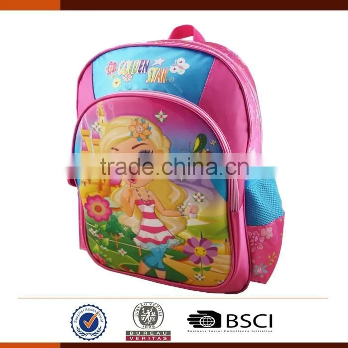 Beautiful Primary School Kids Backpack Bags for Girls