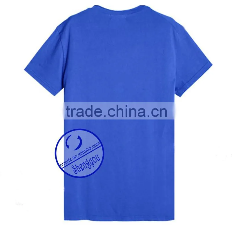 2015 OEM 100%cotton Single Jersey Multi Color t shirt Design