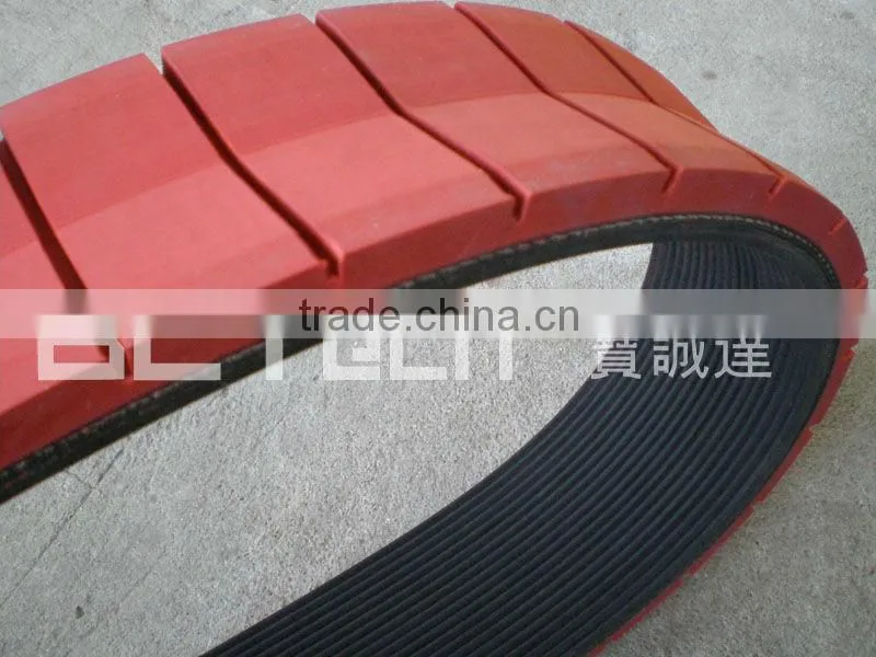 Rubber Ribbed Belts with grooving rubber