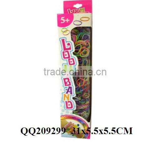 DIY rubber loom band play set with kits
