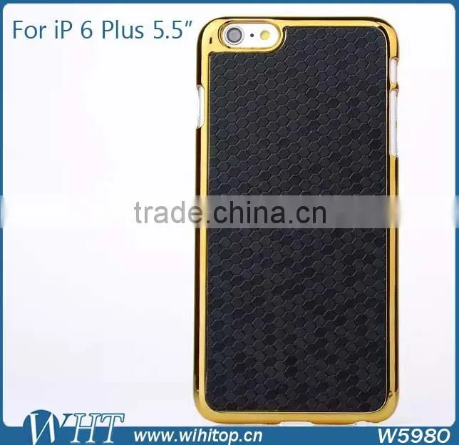 3D Diamond Skin Chromed Plastic Case for iPhone 6 Plus 5.5 Inches