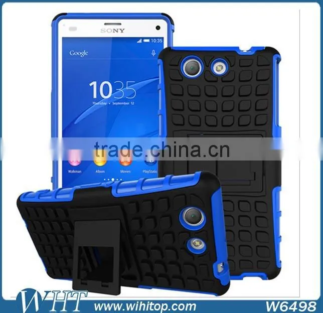 TPU+PC Hard Case for Xperia Z4, High Quality 2 in 1 Hybrid Cell Phone Case for Xperia Z4 Compact