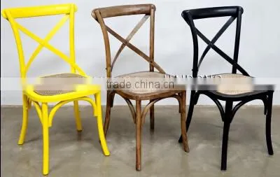 Antique Wood Cross Back Chair