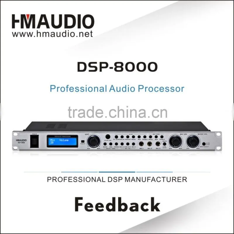 DSP - 8000 Style easy control processor one key for feedback Karaoke Processor