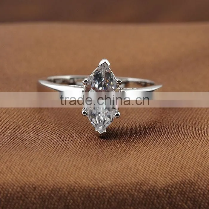 2015 Fashion Pink Stone Ring Semi Mount Ring Setting Oval