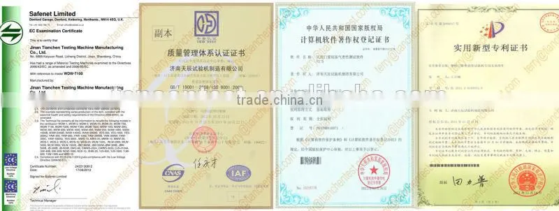 YES-300 Digital Display Type Hydraulic Pressure Testing Machine building material used