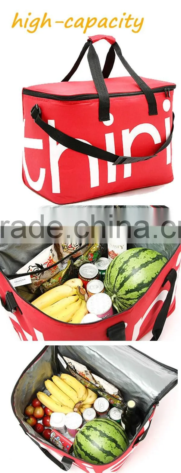 insulated cooler lunch tote bag with zipper closure