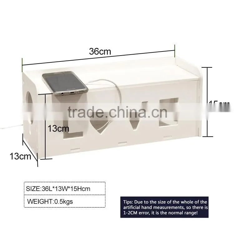 New High Quality Hot Cable Storage Box Case Wire Management Socket Safety Tidy Organizer Solution