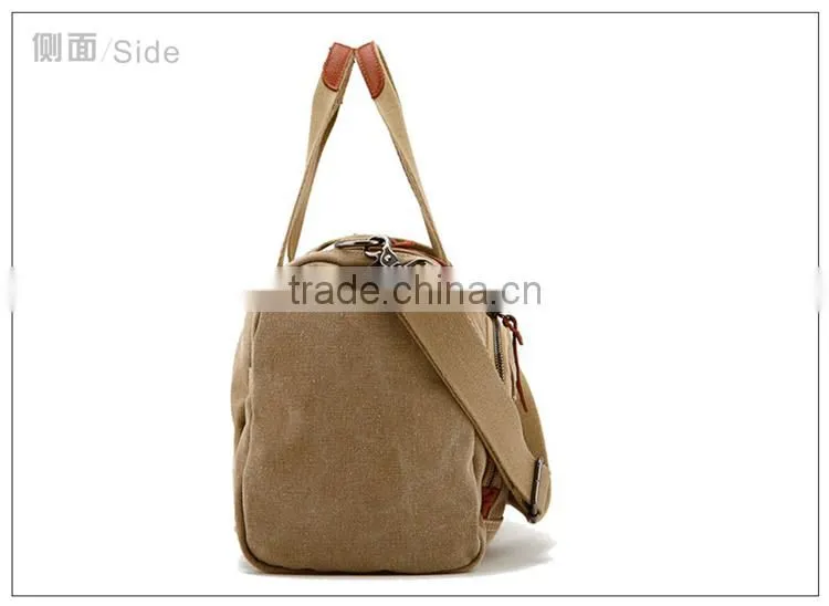 china promotional canvas bag 2014 custom design cheaper Fashion cotton canvas travel bag