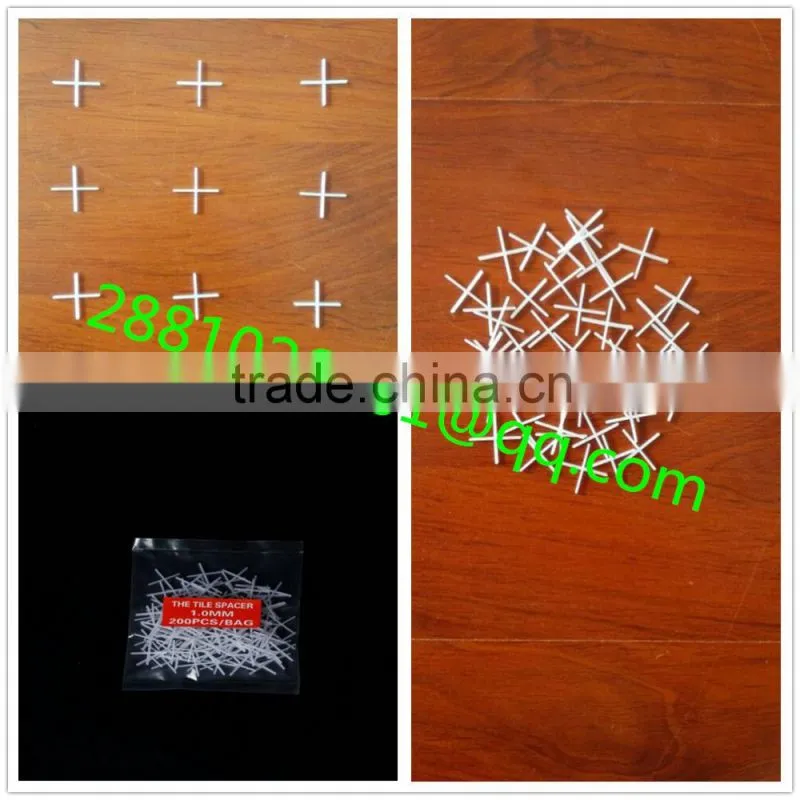 white 1mm tile spacer for wall and floor ceramic tile/tile cross