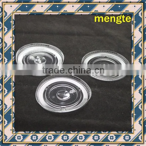 perfect disposable plastic transparent flat cover for cup