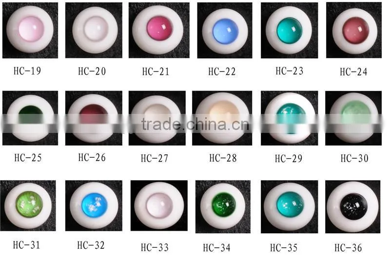 clear solid glass eye for dolls toys