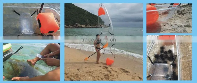 transparent clear kayak
