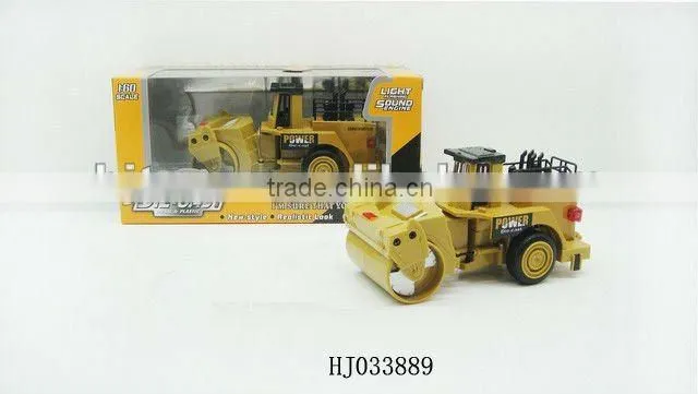 pull back engineering metal car-wheeled loading shovel