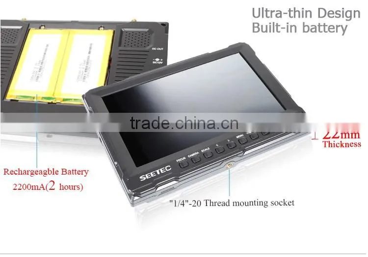 8 inch small fpv screen 32ch 5.8g wireless video and DC output portable built in battery dji f450