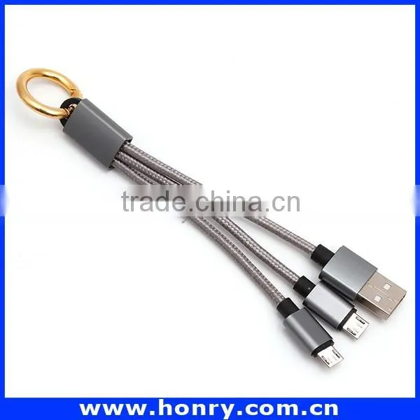 Free sample 3 in 1 multi cable for iphone 4 5 micro usb cable Wholesale