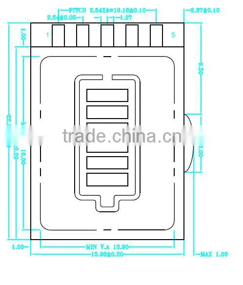 small symbol of high performance batteries lcd display
