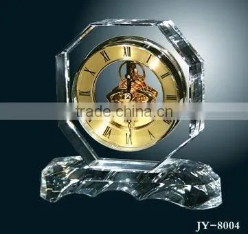 table clock,crystal desk clock promotion gift