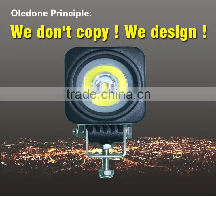 Original Design Manufacturer Oledone hot IP68 Square 10W dirt bike LED work light
