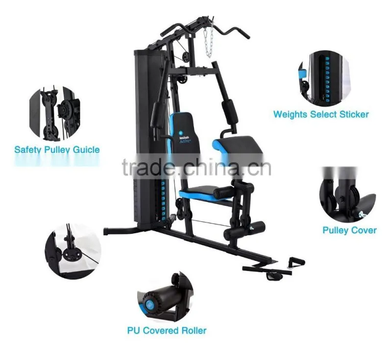 indoor sports fitness machine with 50kgs Dead Weight Stacks filled blown vinyl plates