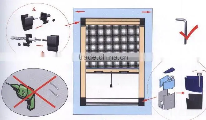 free drill style stealthe screen window