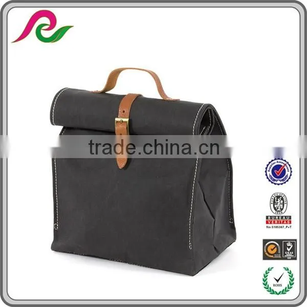2016 Newest Fabric Washable Kraft Paper Bag For lunch