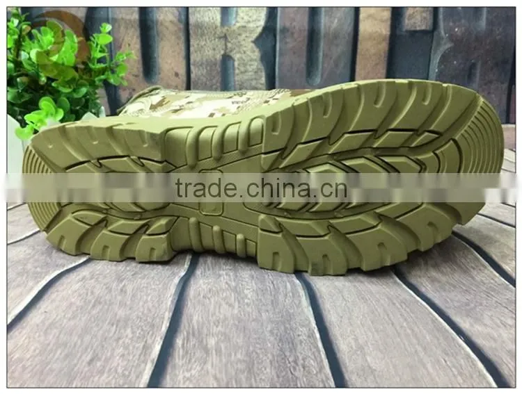 China fashion men dress waterproof camouflage military tactical boots shoes