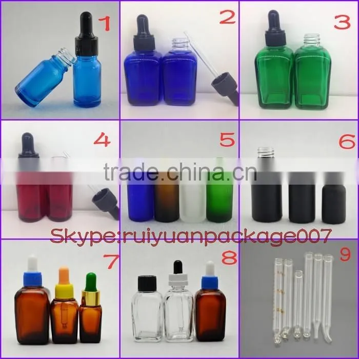 10ml black frosted glass dropper bottle