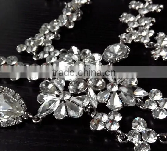 New Design High-end Jewelry Rhinestone Sexy wedding bridal body chain dress
