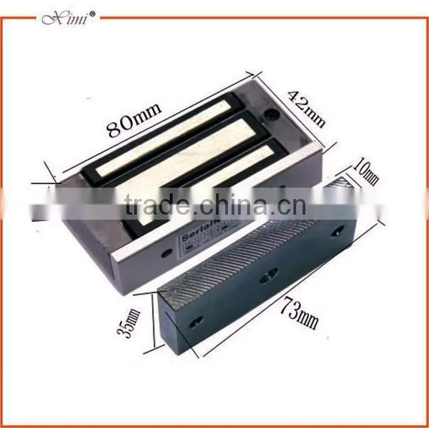 Single electromagnetic 60kg mini lock electronic magnetic lock 100Lbs EM lock XM-M60