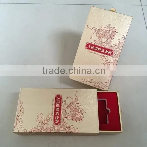 customized printing kraft paper two pieces drawer box