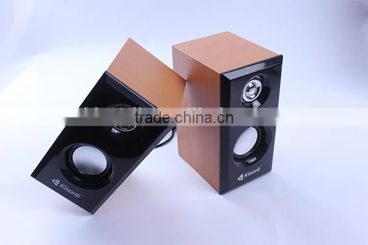New solid wood wooden subwoofer speakers laptop speakers small stereo USB speaker