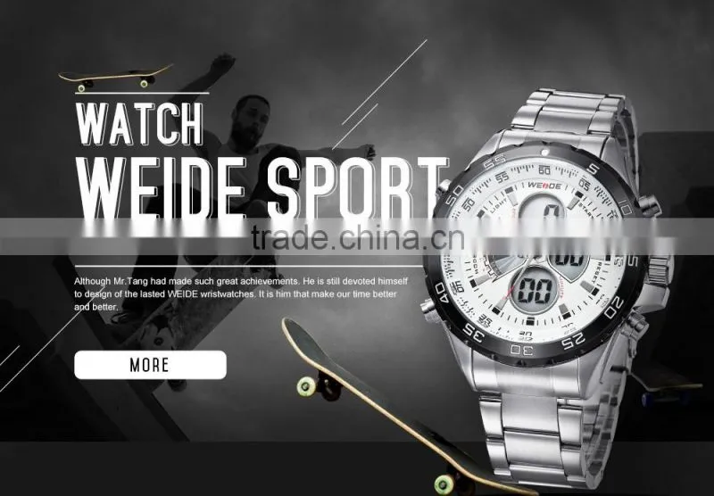 WEIDE Luxury Stainless steel back quartz quality watches WH1103-2