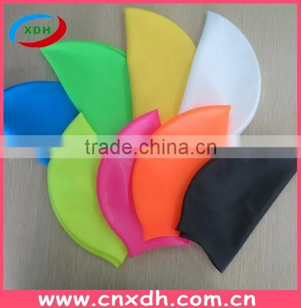 2016 New Product Silicone Solid Swim Cap