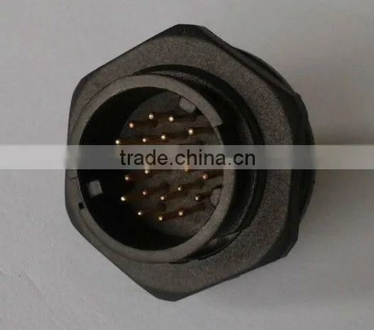 high quality 3 pin watertight electrical power connector, lock bayonet bulkhead terminal connector