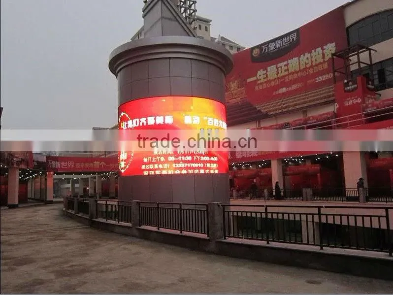 p10 outdoor advertising 360 degree led display