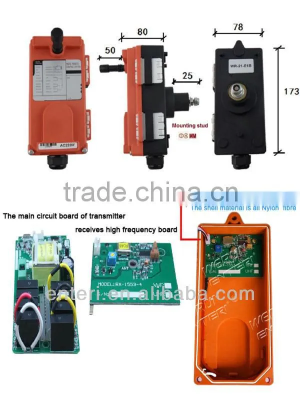 A++ radio remote control for hoist Industrial Wireless Remote Control manufacturer China supplier