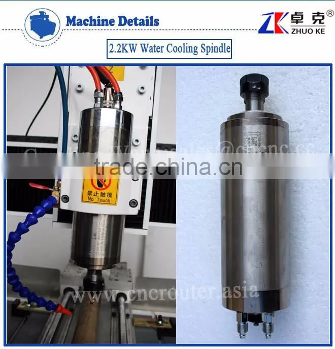 Discount Price Small 4 Axis Metal CNC Router Machine ZK-6060 With 2.2KW Water Cooling Spindle&Stepper Motor