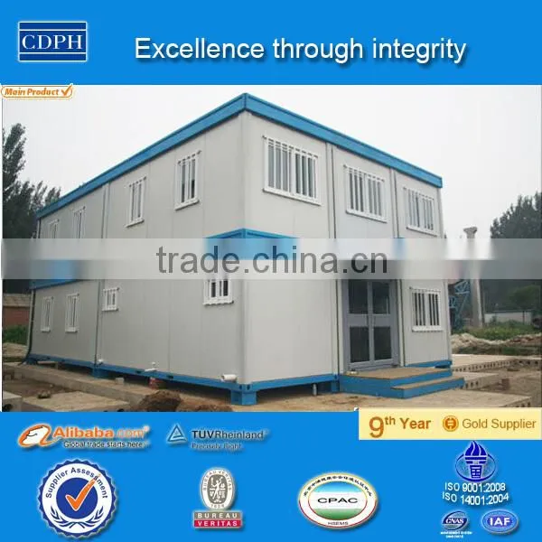 design best quality temporary prefab family living room with garage