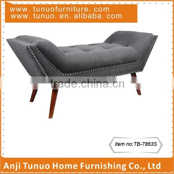 patchwork seat short bench home furniture fabric stool