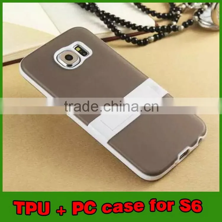 Customized promotional tpu and pc case for samsung s6