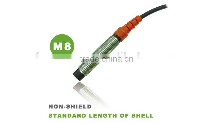 M8 F&C F3C-08KN02 Series Inductive Proximity Sensor, 2 Years warranty, 360 Degree LED View, NON-Flush 12~24VDC Sensor