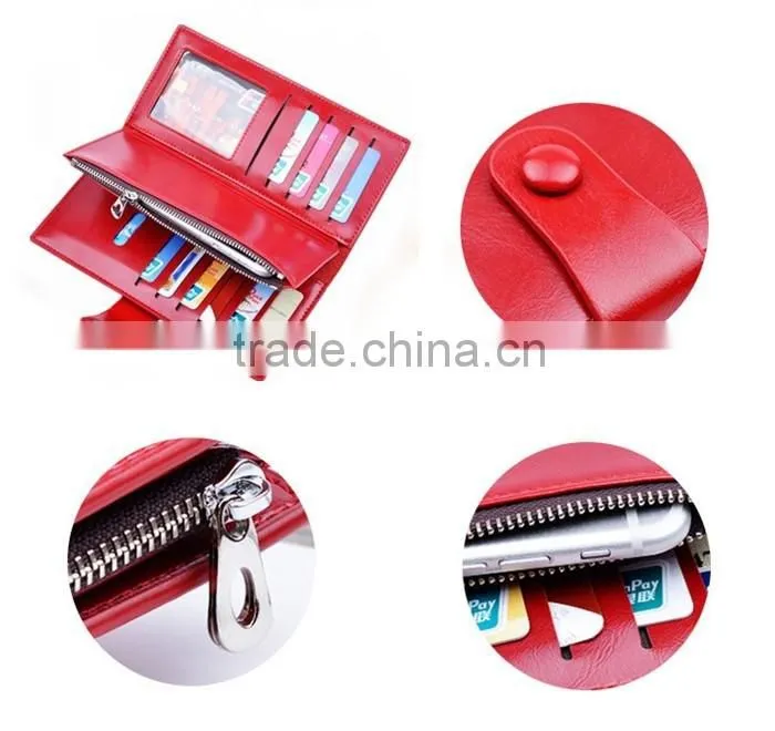 Premium Quality Large Capacity Slim Leather Wallet for Women