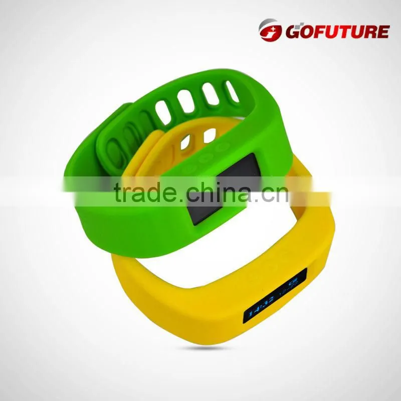 Hot New Products for 2015 Smart Watch silicone bracelet wristband pedometer
