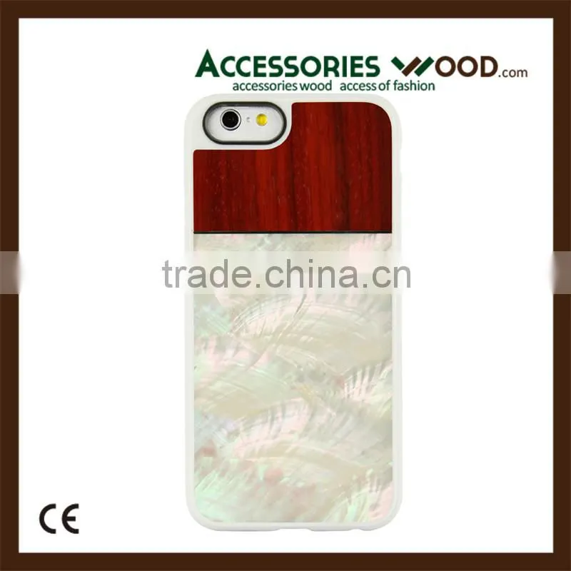 natural shell wooden mobile phone cover for iphone