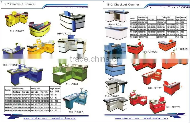 Checkout Counters For Sale supermarket checkout counter