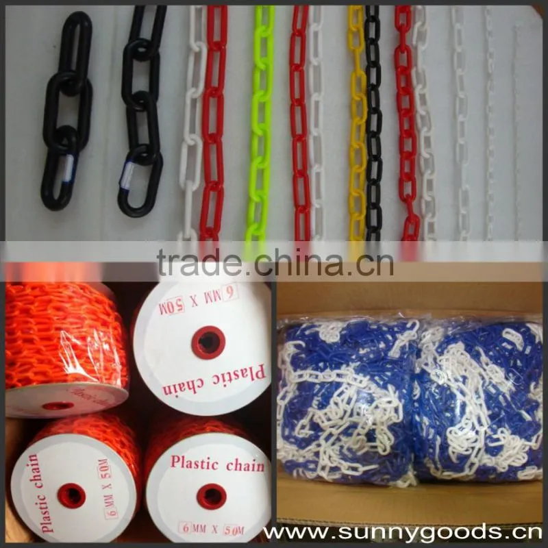 6mm blue plastic chain