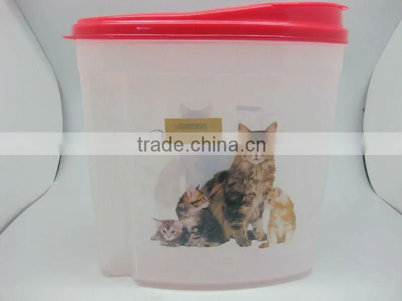 plastic pet food container
