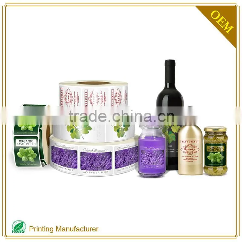 Clear Cheap Custom Metal Perfum Bottle Labels Printing